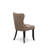 6 Piece Dining Table Set Contains a Rectangle Wooden Table with X-Legs and 4 Coffee Linen Fabric Upholstered Chairs with a Bench, Wire brushed Black-1142891400-1142891404-1142891405