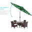 Parasol lumineux solaire à DEL avec ajustement de l'inclinaison 10 pi Shearer, tissu résistant aux rayons UV-228517489