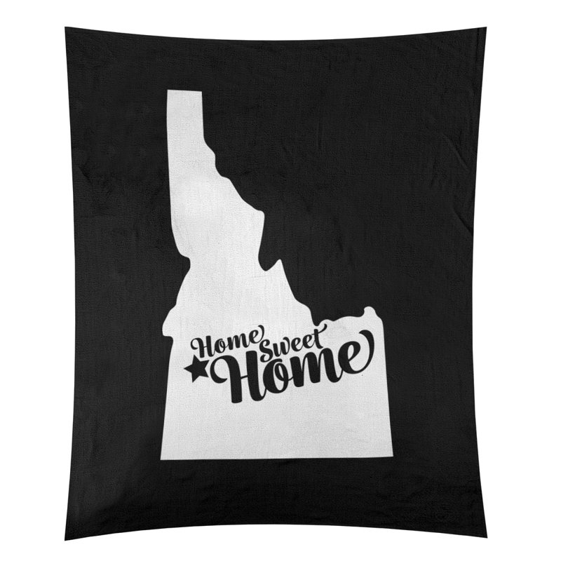 Tapisserie Home Sweet Boise, H 60 po x l 51 po, Noir