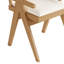 Chaise en bois massif à vent crème