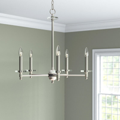 Lustre traditionnel de style bougie à 5 lumières Christofer