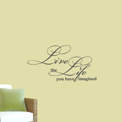 Adhésif décoratif « live the life you you »