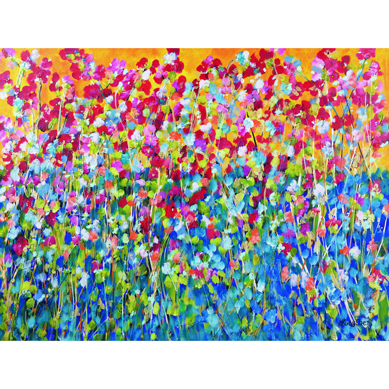 " Happiness " by Roey Ebert, 48" W x 36" H
