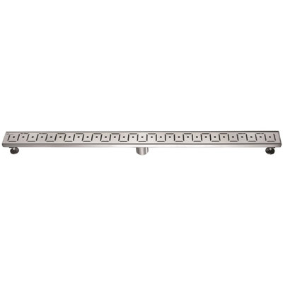 Congo-Chambeshi River Series 47 Inch Long Stainless Steel Linear Floor Shower Drain