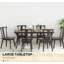 Table de salle à manger rectangulaire en faux bois Stable