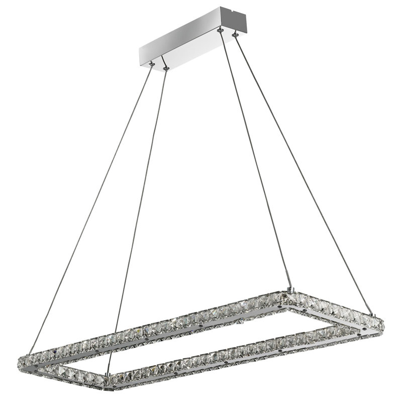 Blair 1 - Light Chrome LED Crystal Pendant