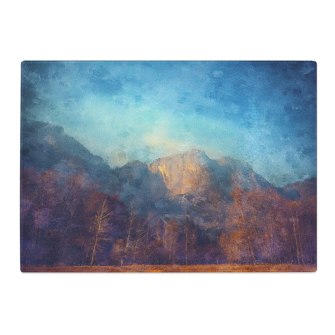 Tempered Glass Mountain Path Chopping Board