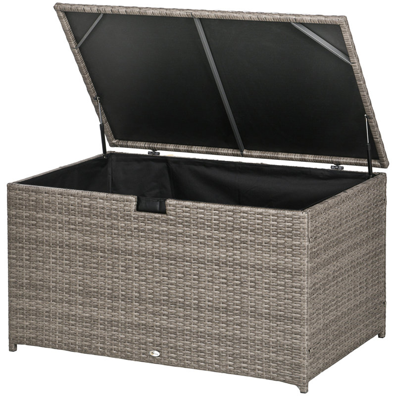 Coffre de terrasse 113 gallons Outsunny, Gris