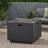 Outdoor 33" Fire Pit, 50,000 Propane, Square Shape, Tank Inside, Brushed Brown, Powder-Coated Iron, No Setup Propane , Outdoor, Iron Frame, Assembly Needed