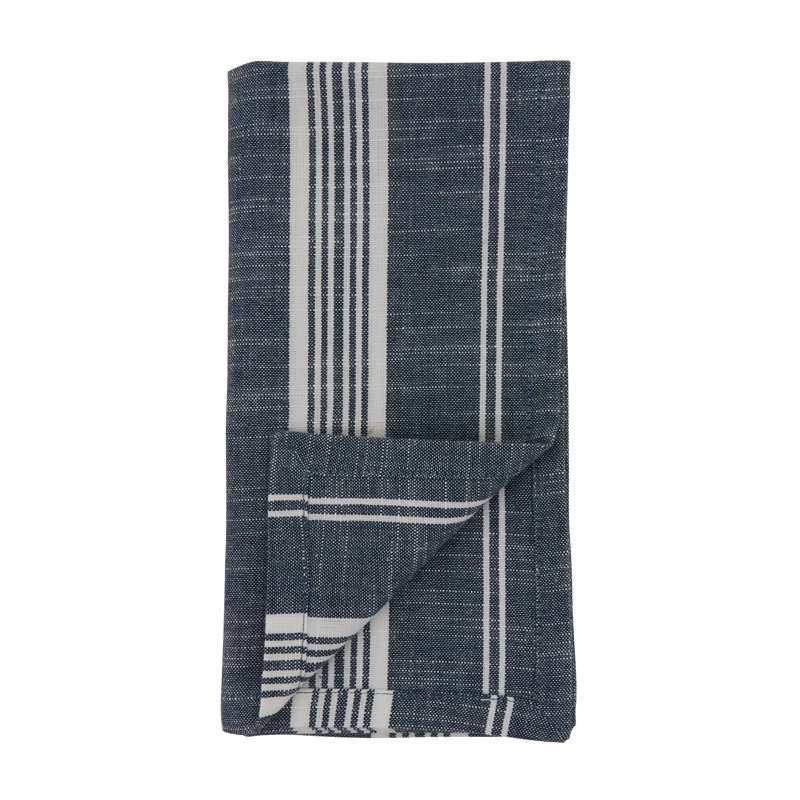 Serviette de table en coton 20 po Amadi, Bleu marine