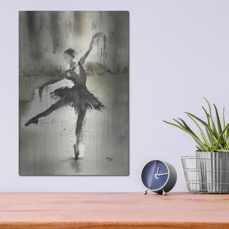 "Sans un danseur" par Oscar Alvarez Pardo, H 16 po x l 12 po