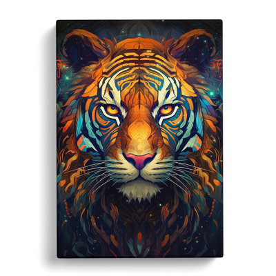 Tiger Futurism - Wrapped Canvas Print