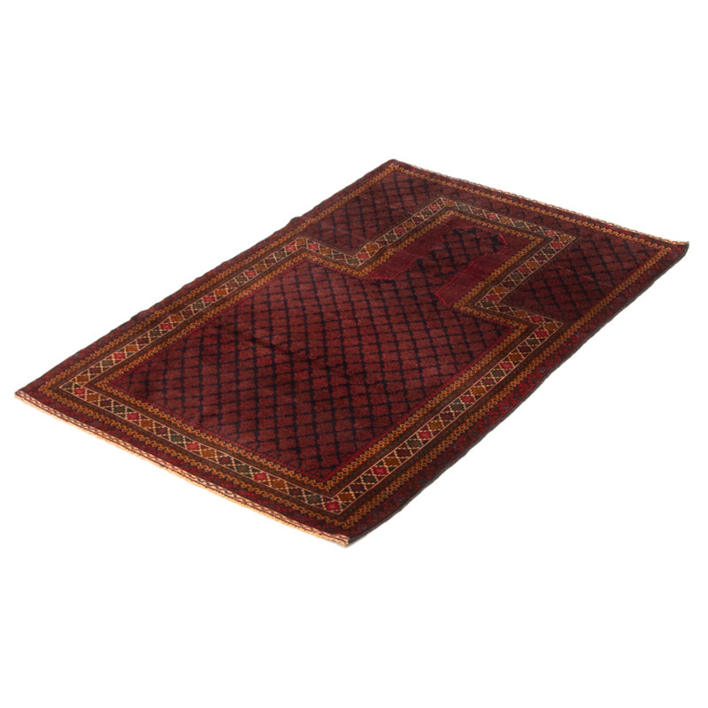 Teimani Burgundy Rug 3'1" x 4'11"