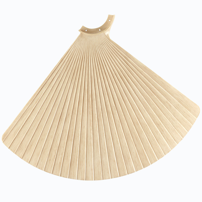 TriAire 52 inch Indoor/Outdoor Pleated Ceiling Fan Blade Set of 3 - Natural, Natural