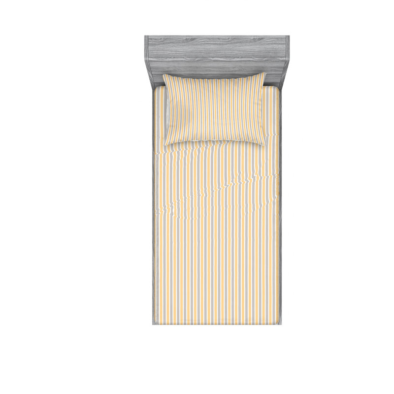 Ensemble de draps à fond vertical, Ensemble de draps pour lit simple TG avec drap-hou