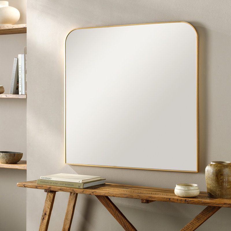 Essence Full Length Mirror, Gold, 35" x 36"