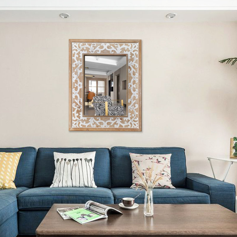 Merity Engineered Wood Flat Wall Mirror