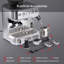 Coffee Machine With Milk Frother ALL-In-One Espresso Machine With Grinder Latte Cappuccino 15 Bar Italian Pump 2.3 L Water Tank Bean To Cup Coffee Machines Stainless Steel