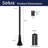 Solus 6ft. Surface Mount Lamp Post with Convenience Outlet and Decorative Base Cover
