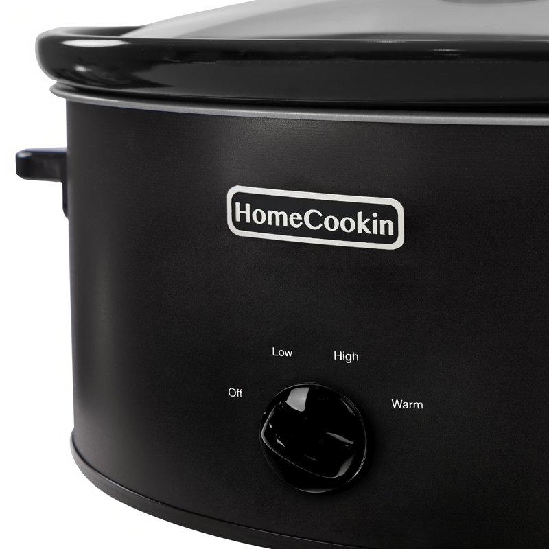 Mijoteuse ovale manuelle 6 pintes HomeCookin, 6 pte, Noir