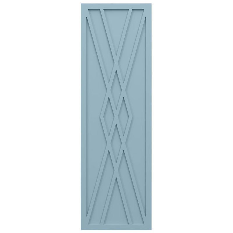 Volets de style moderne EnduraCore Composite Florence, L 12 po, Bleu paisible, H 78 po