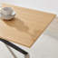 Aminata Veneer & Metal Round Dining Table With Arvey Oak Veneer Chairs - Modern Statement Design-785249615-785249613