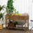 Dark Brown Wooden Raised Garden Bed With 8 Planter Boxes And Shelf, 43.25" W X 18" D 30" H, For Herbs, Veggies, Plants Elevated 43X18x30in Pockets Brown, Countless Flowers