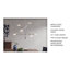 Lustre architectural en métal à 6 lumières avec abat-jours sphériques Cyrus-1242032653