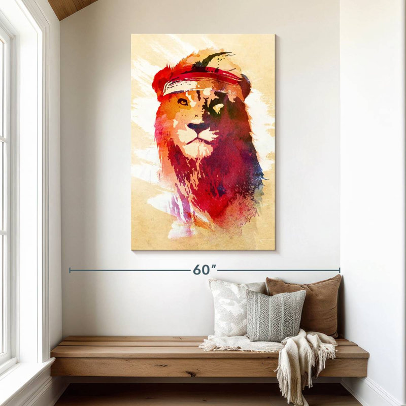 Brampt Gym Lion, 48" H x 32" W