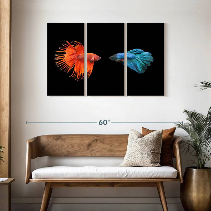 Brampt Betta Fish Meet, 28" H x 45" W