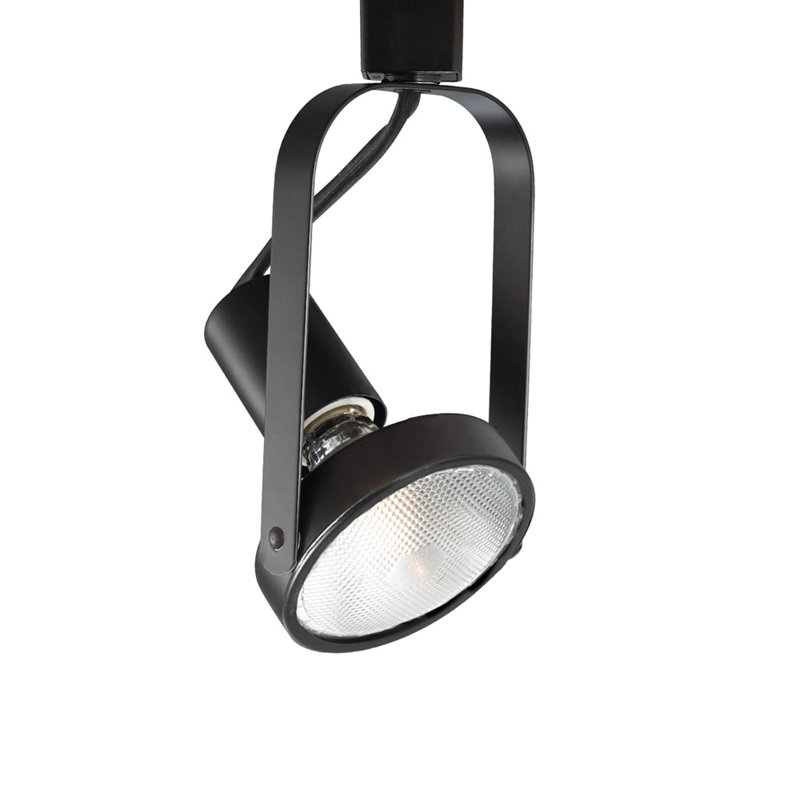 Tête de rail d'éclairage Line Luminaire, Série Lightolier, Nickel brossé