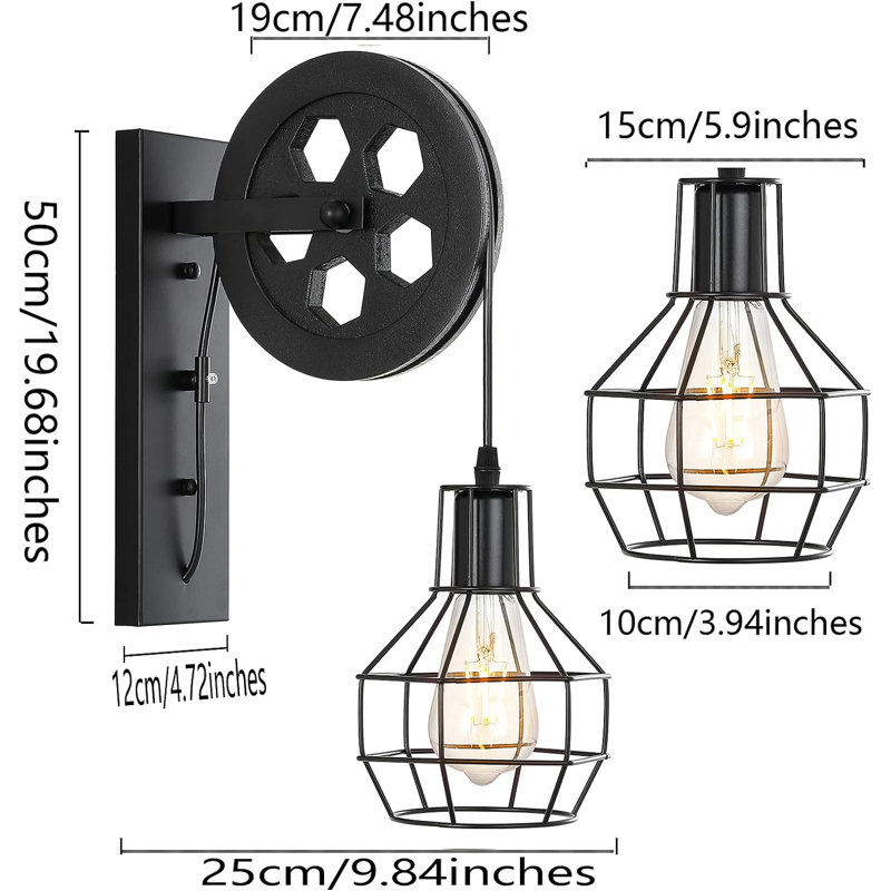 Kaljo Corner Wall Light, Matte Black
