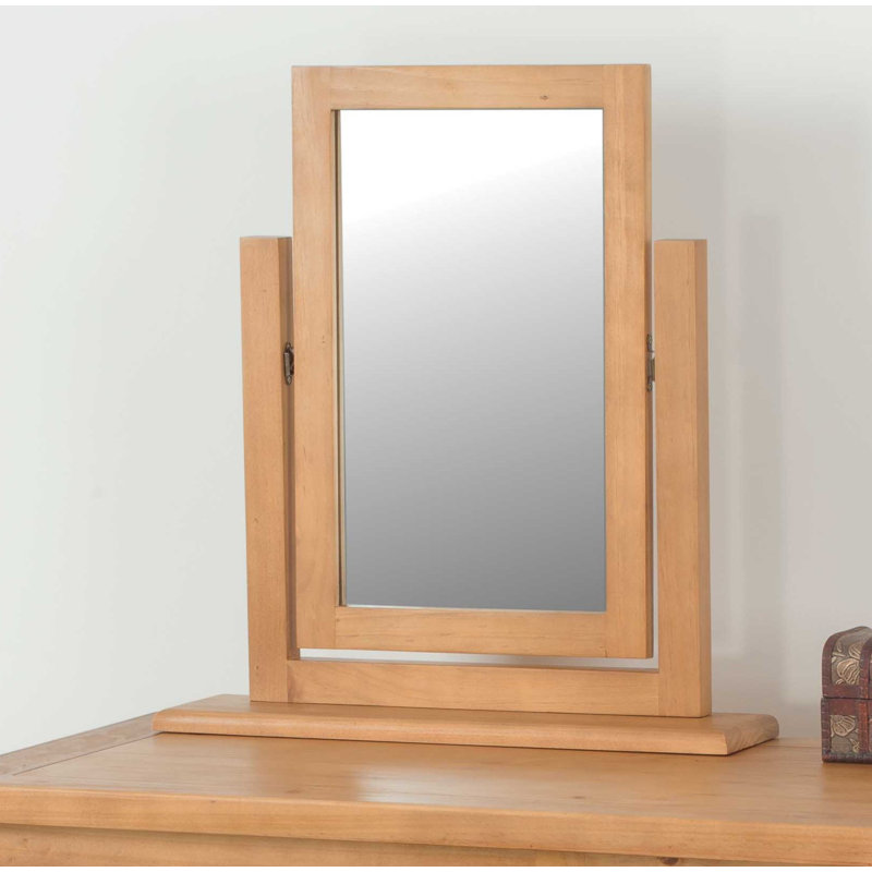 Zuckerman Wood Flat Wall Mirror