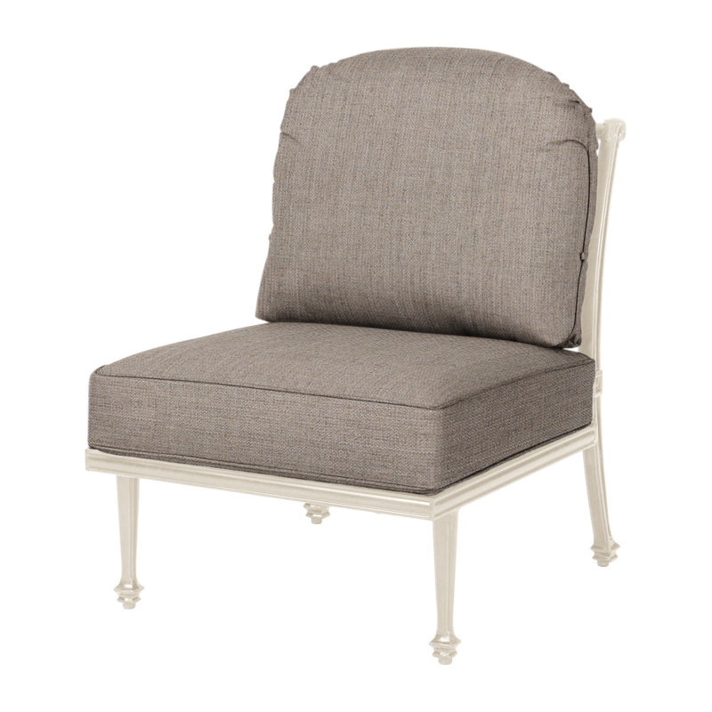Grand Terrace Cast Outdoor Lounge Chair, Cast Ash Sunbrella® Plainweave, Vintage