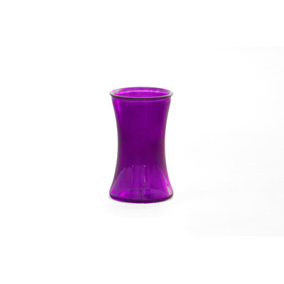 Vase en verre mauve - H 8,00 po