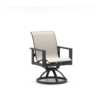 Chaise berçante pivotante à dossier bas Elements