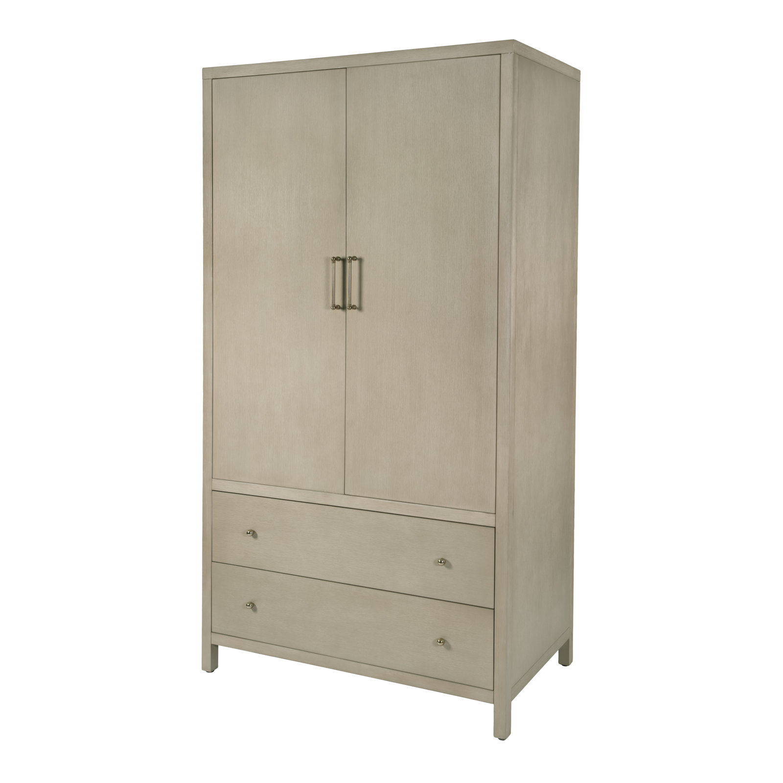 2-Drawer Armoire, Taupe