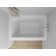 Alcove Soaking Skirt Bathtub with Overflow and Drain
