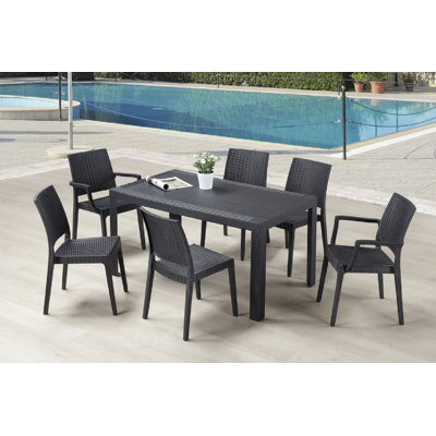 Arzella 6 Seater Dining Set