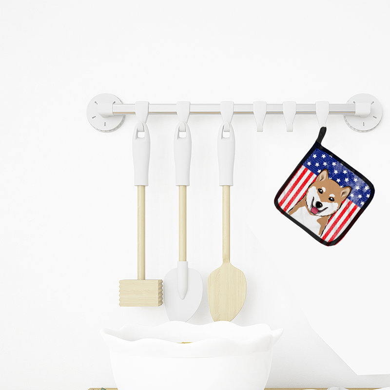 Cuisinier poignée trésors et shiba shiba caroline American Flag