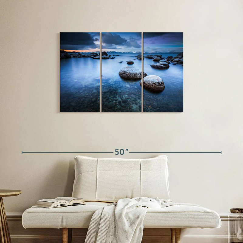 Alvord, eaux calmes au lac Tahoe, H 24 po x l 38 po