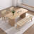 Simple solid wood table and chair combination-104367390