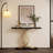 Space-Saving Luxury Console Table with Artistic Metal Frame