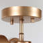 Plafonnier semi-encastré à 3 lumières, intensité variable, 57 cm (22,4 po) de largeur-933881784