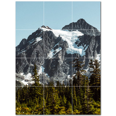 Murale décorative en céramique 4,25 po x 4,25 po