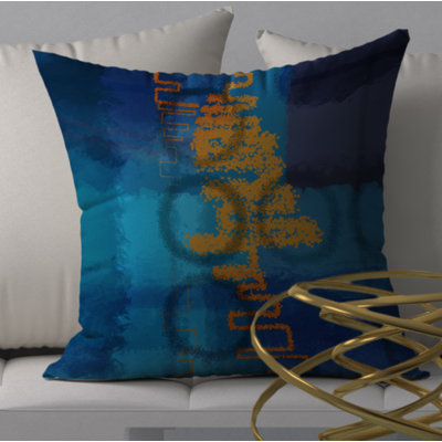 Housse de coussin décorative carrée et pleine de prospérité florissante