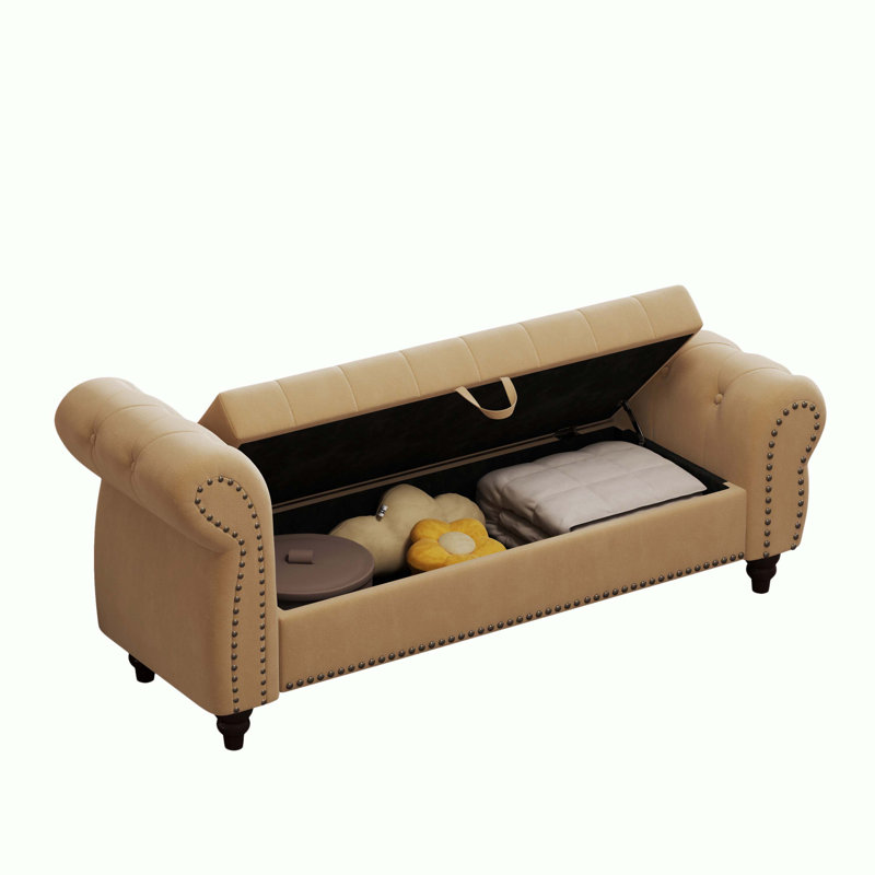 Banc de rangement 64,5 po InchNails, Kaki