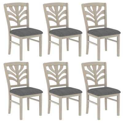 Ensemble de 6 chaises de salle à manger rembourrées Vicktor