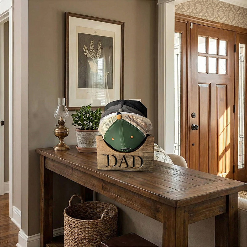 Porte-chapeau en bois pour casquettes de baseball