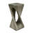 Outdoor Side Table,Twist Shape End Table,Decorative Accent Table,Garden Stool Table For Patio Balcony Beach Pool Side,Lightweight Concrete,Wood Like Texture-1766148654